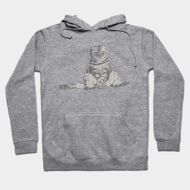 Purrfect Cat Typography Artwork Hoodie by SPAZE